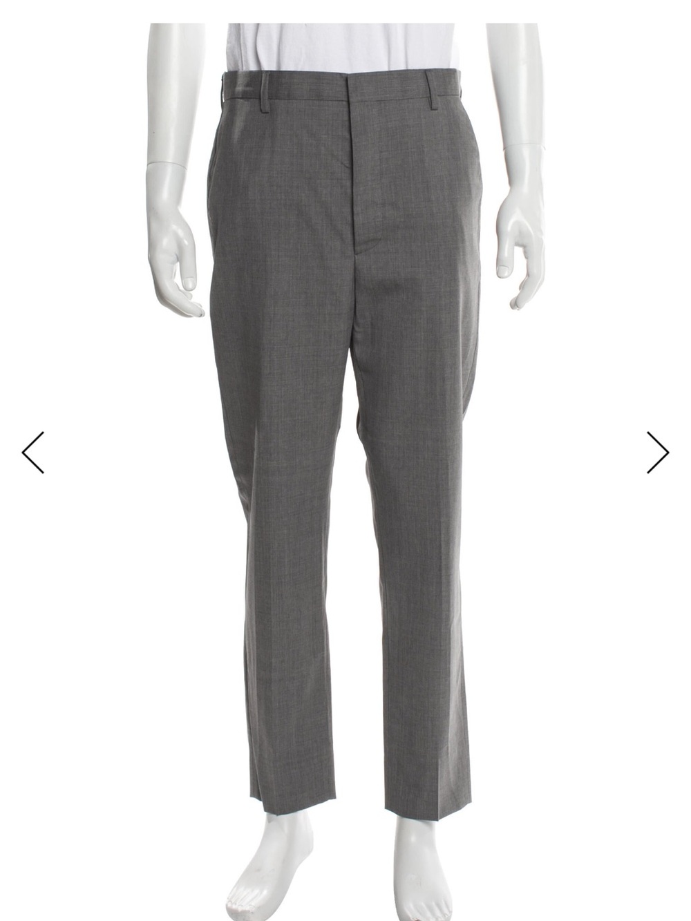 Prada Classic Straight-Leg Grey Dress Pants size IT46 needs to be dry cleaned